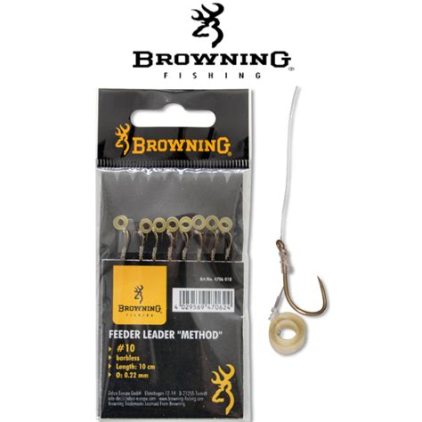 Browning Feeder Vorfachhaken Method Mit Pellet Band Bigangeln De