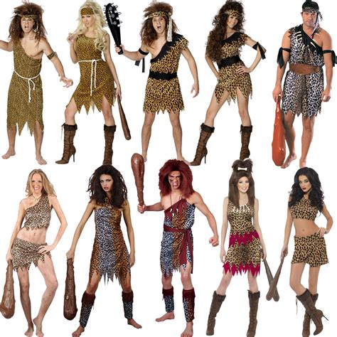 New Jungle Cavewoman Caveman Flintstones Prehistoric Fancy Dress