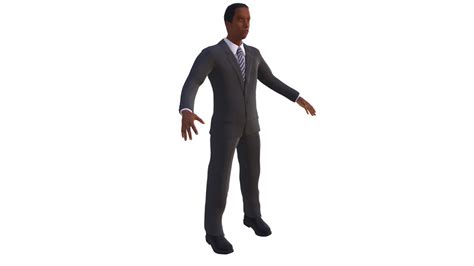 Black Suit Character 3d Model By Gaming Assets Free3dmodels [535a722] Sketchfab