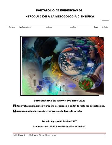 Pdf Portafolio De Evidencias De Introducci N A La Dokumen Tips