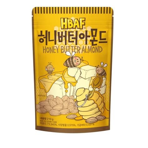 เอชบีเอเอฟ ฮันนี่ บัตเตอร์ อัลมอนด์ 190 กรัม Honey Butter Almond