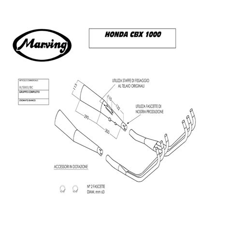 Échappement Sport Marving H 5003 BC Honda CBX 1000