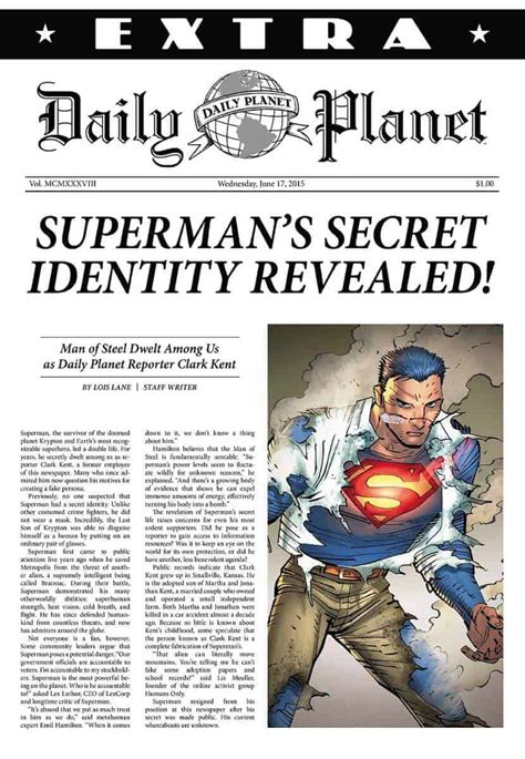 Superman 42 Spoilers Lois Lane Learns Clark Kents Secret Identity