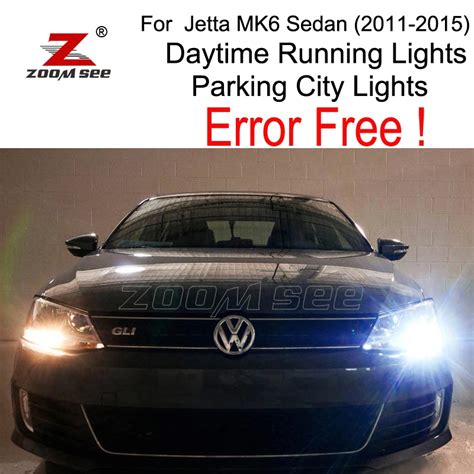 Pcs Led Lamp Daytime Running Lights Parking City Bulb Kit For Vw