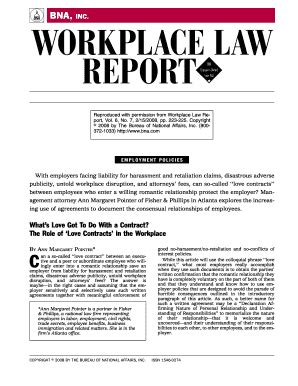 Fillable Online Reproduced With Permission From Workplace Law Report