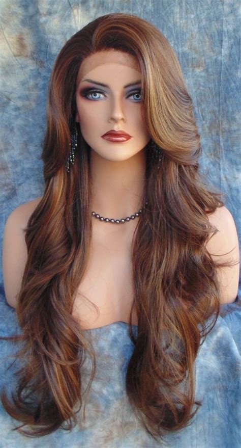 Lace Front Wig Long Flowing Soft Waves Color P4 27 30 Sexy Fast Usa