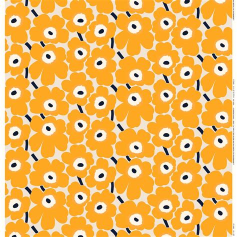 Marimekkos Pieni Unikko Fabric Features The Iconic Floral Pattern By