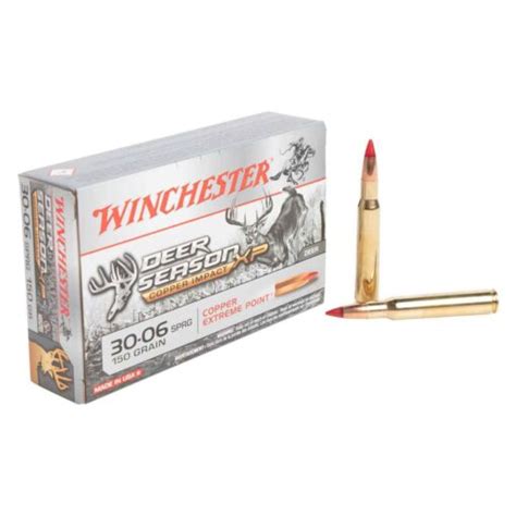 Winchester Deer Season Xp Copper Impact 30 06 Springfield 150gr Copper