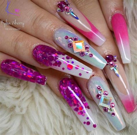 Glam And Glits Naked Acrylic Colour Keep It Casual Nca Glitter Arty Nails