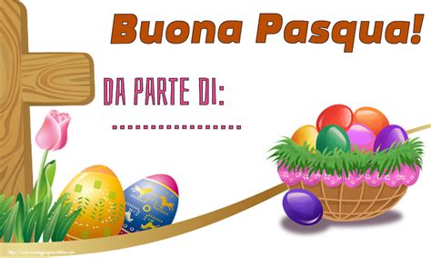 Buona Pasqua Da Parte Di Crea Cartoline Personalizzate Con Nome