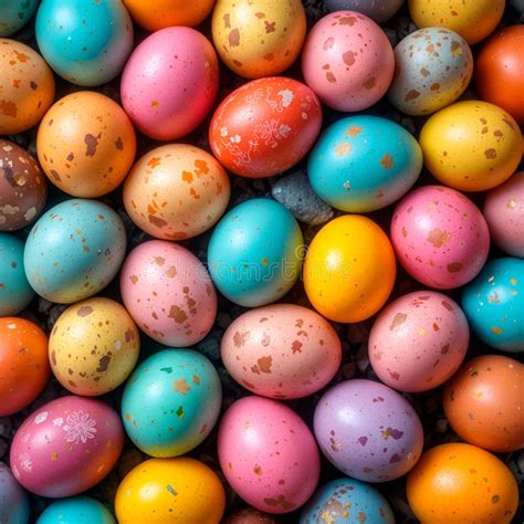 Bright and Beautiful Easter Eggs.Easter Egg Background Stock Photo ...