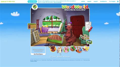 Wordworld Bear Pbs Kidsgame 2 Youtube