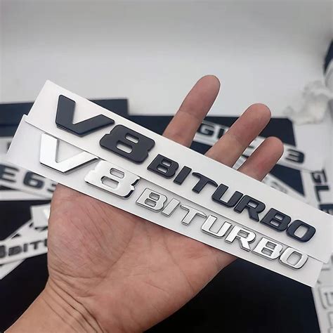 D Abs Car Trunk Badge Letters Logo E V Biturbo Matic Emblem