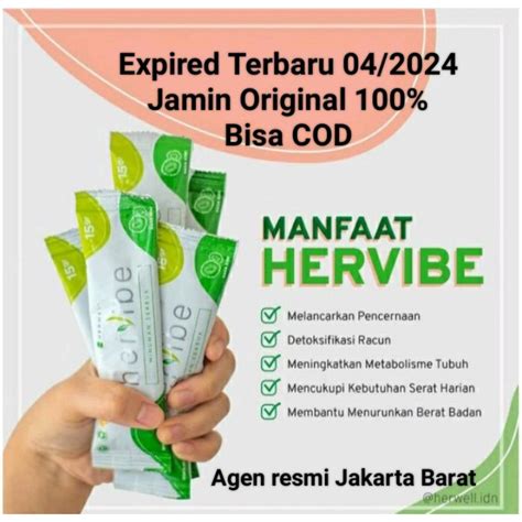 Jual Hervibe By Herwell 1 Sachet Original Isi 15 Gram Shopee Indonesia