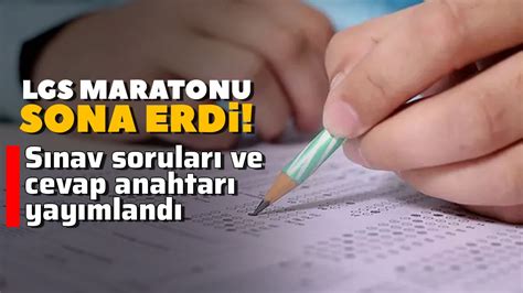 Lgs Maratonu Sona Erdi S Nav Sorular Ve Cevap Anahtar Yay Mland