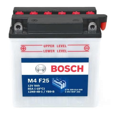 Batteria Bosch M4F25 YB9 B 12V 9AH Per Piaggio 50 125 150 Vespa 150