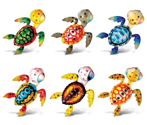 CoTa Global Sea Turtle Refrigerator Bobble Magnets Set Of 6 Assorted