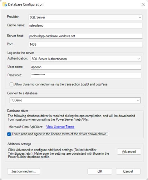 Modifying The Database Connection Powerserver R Help