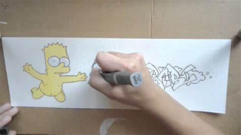 Graffiti Art Bart Simpson