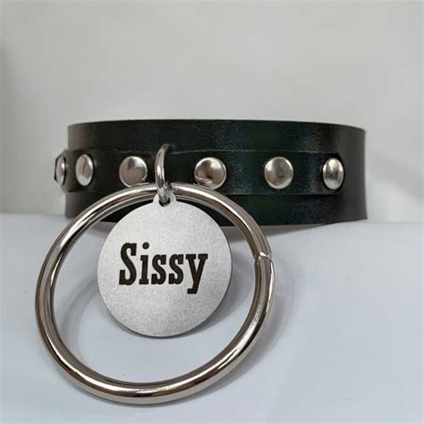 Custom Bdsm Collar Sissy Collar For Submissive Personalized Etsy