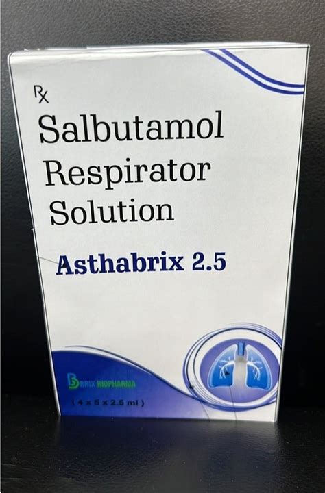 Salbutamol Respirator Solution 2 5 Mg Asthabrix At 150 Generic