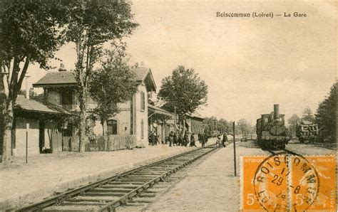 Boiscommun La Gare Carte Postale Ancienne Et Vue D Hier Et Aujourd