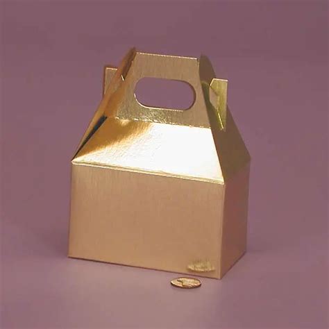 Buy 100pcs New Gold Wedding Mini Gable Favor Boxes