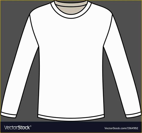 Free Long Sleeve Shirt Template Of Blank Long Sleeved T Shirt Template ...