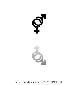 Sex Symbol Sign Vector Black Maze Stock Vector Royalty Free Shutterstock
