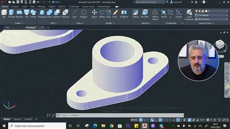 Desenhando peça Mecânica Curso AutoCAD 2022 YouTube