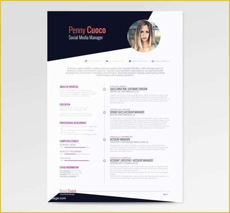 Free Pretty Resume Templates Of Free Beautiful Resume Templates to ...