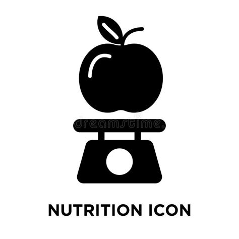 Nutrition Icon Vector Isolated On White Background Logo Concept Stock