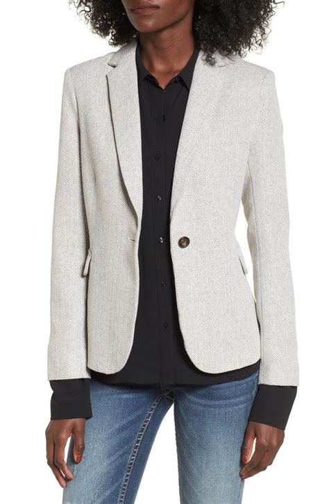 10 Blazers To Wear Now And Keep Forever Herringbone Blazer Blazer