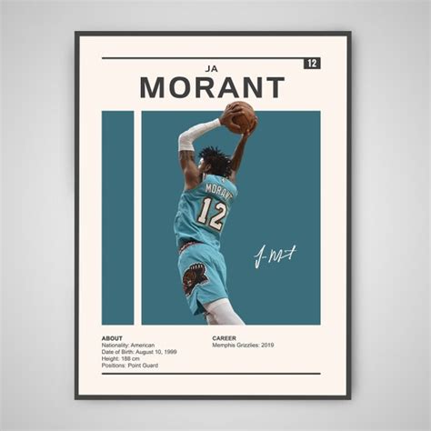 Ja Morant Poster - Etsy