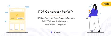 PDF Generator For WordPress Pro | WP Swings