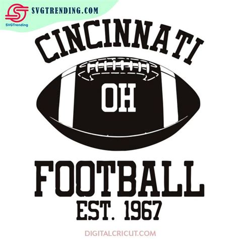 Cincinnati Bengals Heart Svg Cricut File Clipart Football Svg NFL