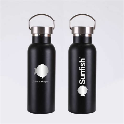 Sunfish 17 oz Vacuum Insulated Water Bottle, Black - SERO Sailing