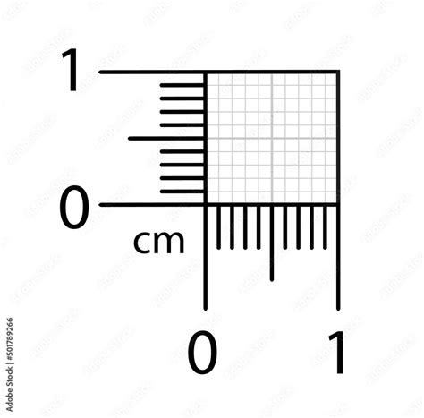 Vector Illustration Of Corner Rulers From Isolated On White Background Blue Plotting Graph