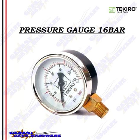 Tekiro Bar Pressure Gauge Alat Ukur Tekanan Angin Ban Alat Ukur