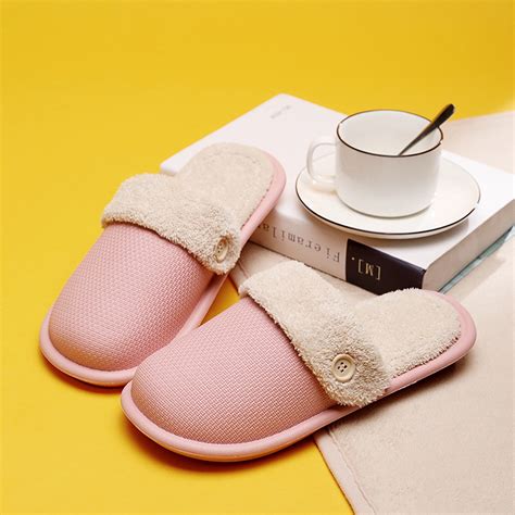 Aueoeo Indoor Slippers For Women Slippers For Womens Warm Memory Foam