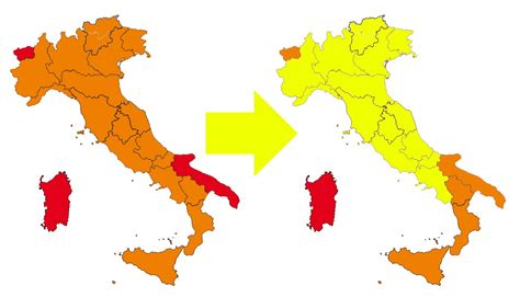 Covid da lunedì l Italia cambia colore la Sardegna resta rossa