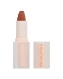 MAKEUP REVOLUTION Lip Allure Soft Satin Lipstick Pomadka Do Ust Chaffeur Nude G