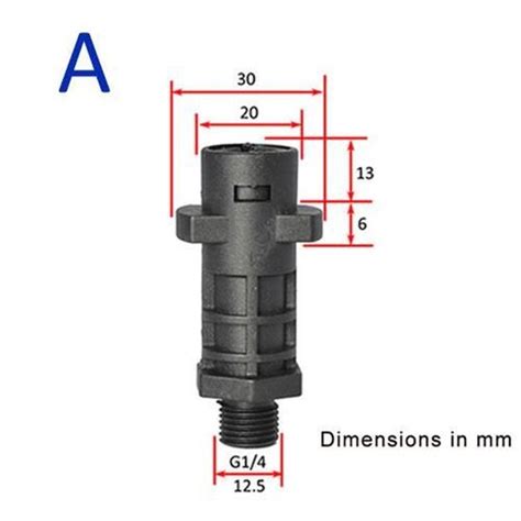 ACCESSOIRE DE TETE D ARROSAGE Colorless China Adaptateur de canon à