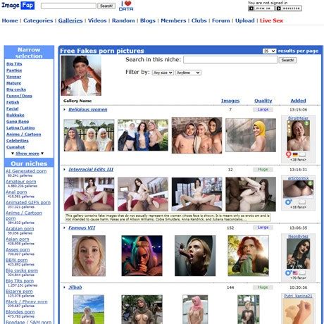 ImageFap Fakes Deepfake Porn Sites Like Imagefap