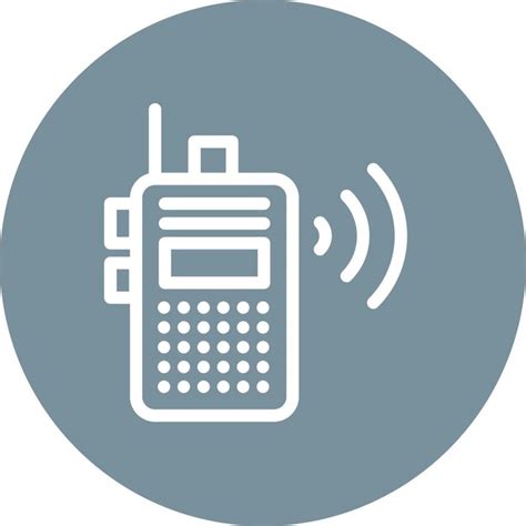 Ilustración del icono vectorial de walkie talkie del conjunto de iconos