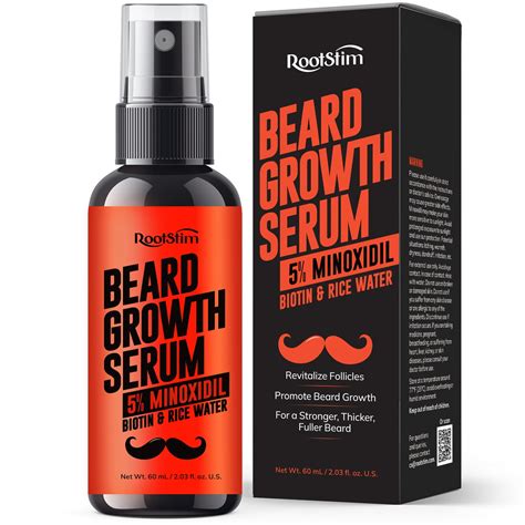 Minoxidil Beard Growth Serum For Men 5 Minoxidil Hair Regrowth Spray