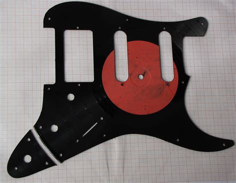 Fender Stratocaster Pickguard From A Vinyl Record Etsy