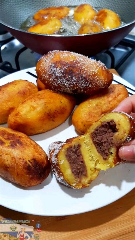 Cocina Salvadoreña Empanadas de plátano rellanas de frijol