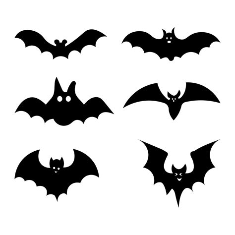 Halloween bat set 15388290 Vector Art at Vecteezy