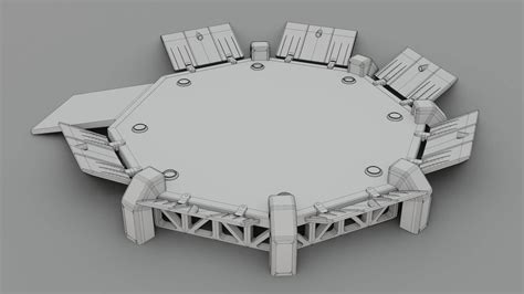 Sci Fi Landing Pad 3D Model By Sathak